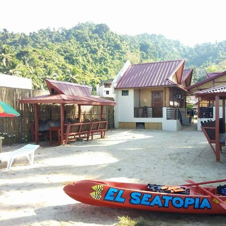 El Seatopia Beach Cottages El Nido Buitenkant foto