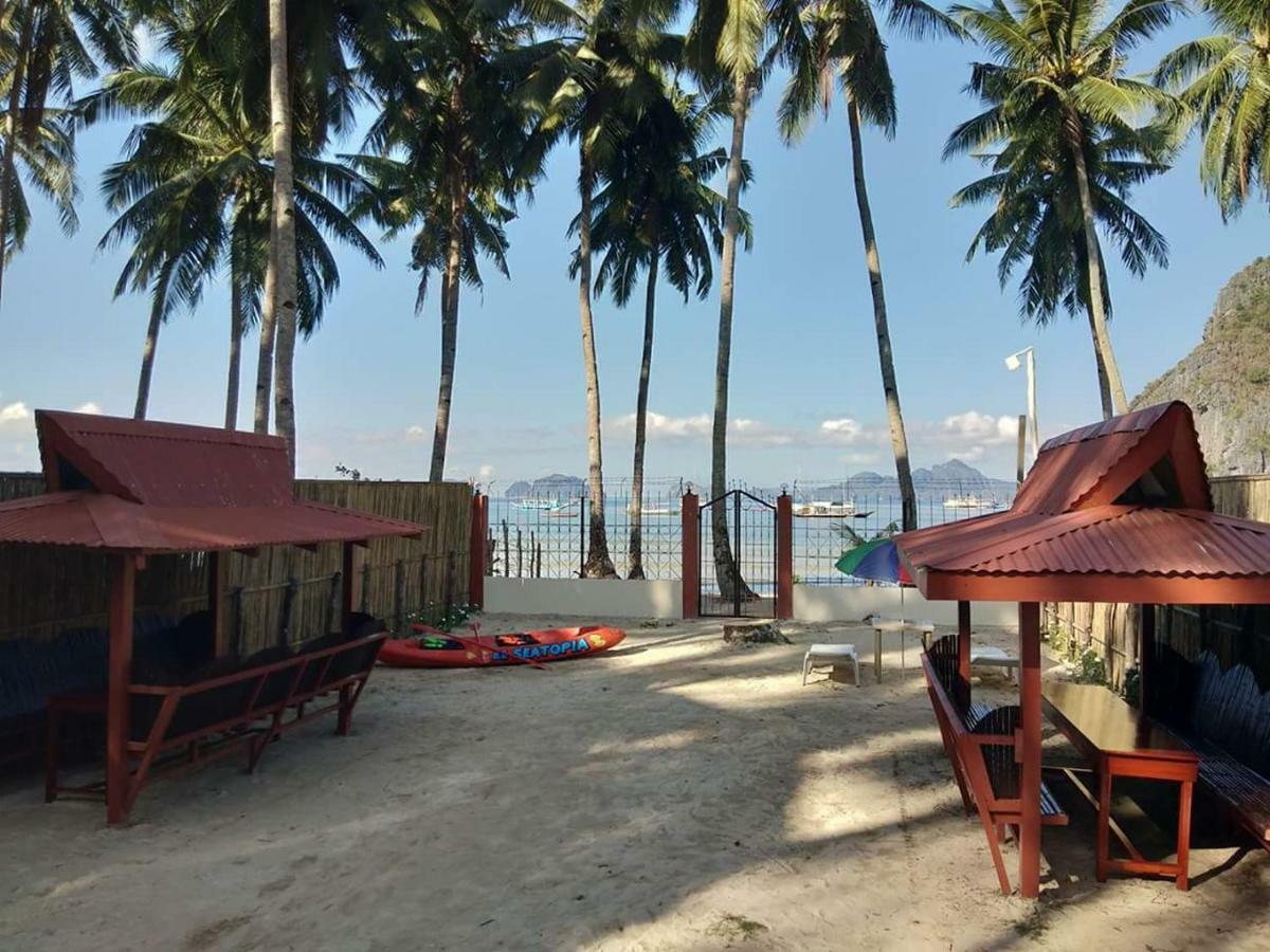 El Seatopia Beach Cottages El Nido Buitenkant foto
