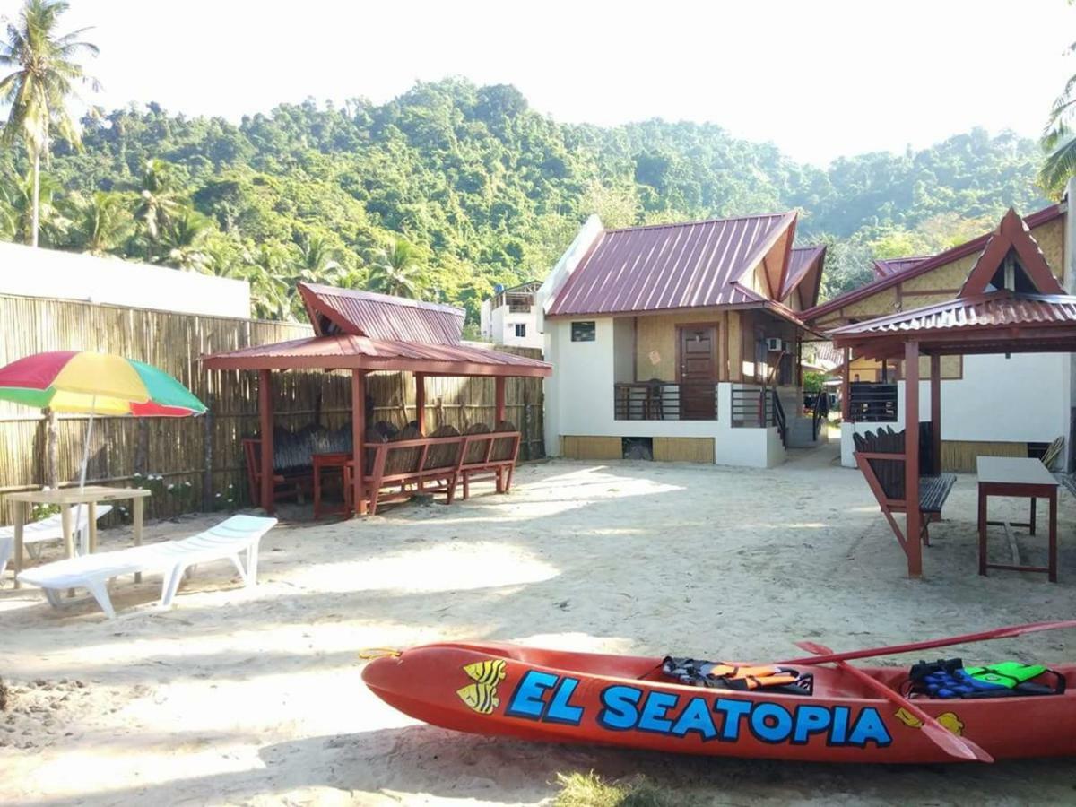 El Seatopia Beach Cottages El Nido Buitenkant foto